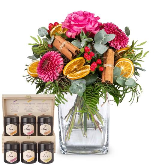 Happy Day mit Bee-Family Honig-Geschenkset (Minimum)