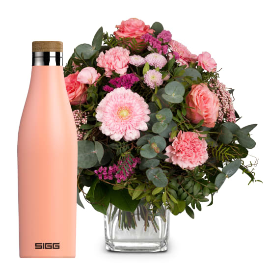 Märchen in Pink mit SIGG Wasserflasche Meridian Shy Pink 0,5L (Minimum)