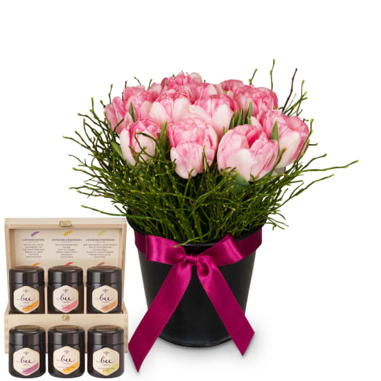 Geschenkset Frühlingswiese mit Bee-Family Honig (Minimum)