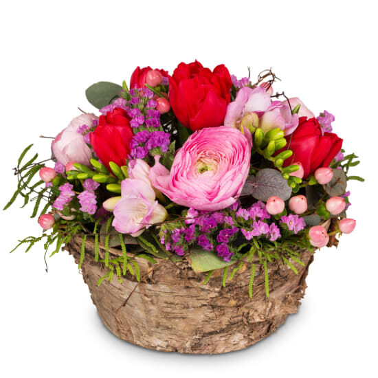 Fleurop-Blumenarrangement „Zarte Frühlingskreation“ (Minimum)