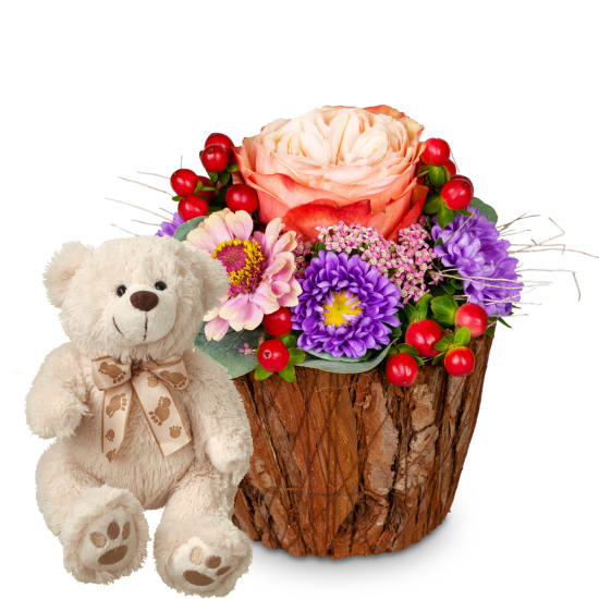 Kleine Überraschung mit Teddybär (Minimum)