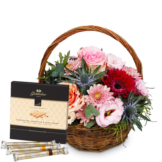 Romantischer Blumengruß mit Gottlieber Happen «Special Edition for Giftblooms» (Minimum)