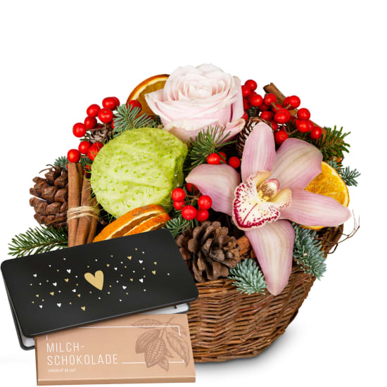 Zauberwald mit Munz Tafel Schokoladenherz (Minimum)