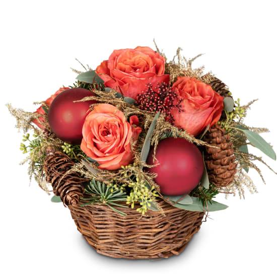 Festliches Geschenk mit Rosen (Minimum)