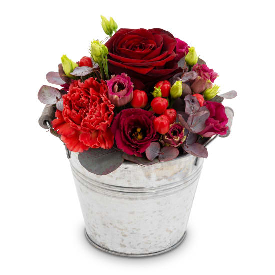 Blumenarrangement „Rote Symphonie“ (Minimum)
