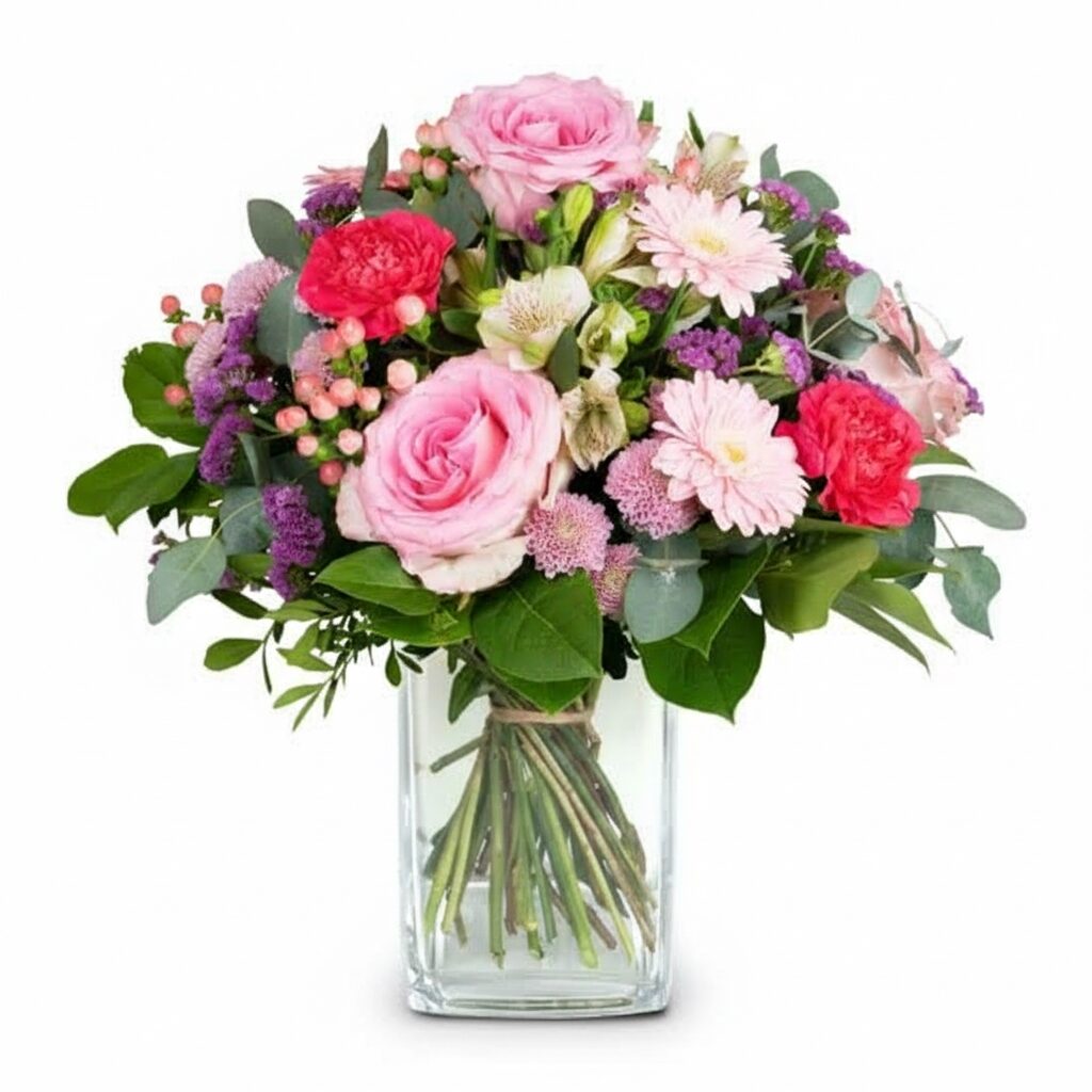 Blumenstrauß „Harmonie“ mit Fairtrade-Rosen von Max Havelaar (Mindestbestellmenge)