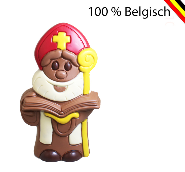 Nikolausgeschenk - Riesiger, verzierter Callebaut Sinterklaas 35 cm (Vollmilchschokolade - ca. 950 g)