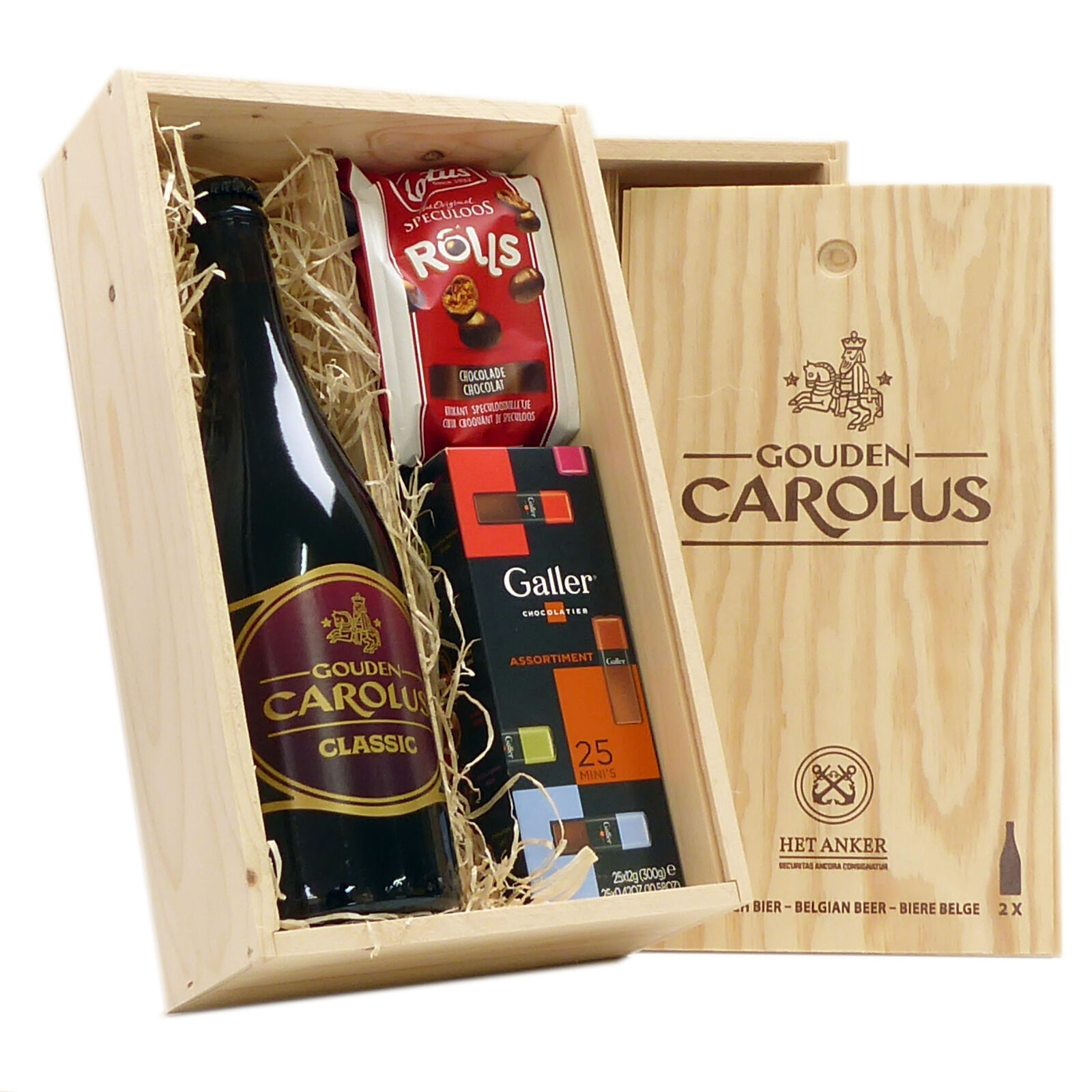Belgisches Luxusbier und belgische Süßigkeiten