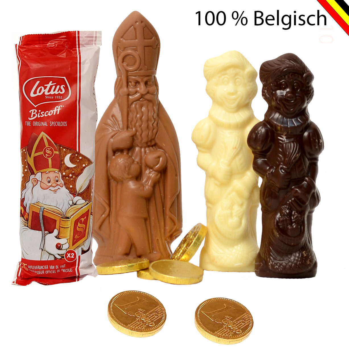 Belgische Schokolade und Biscoff für den Heiligen Nikolaus im Jahr 2023